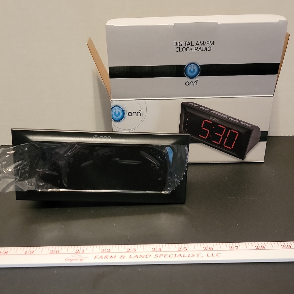 ONN Digital AM/FM Clock Radio